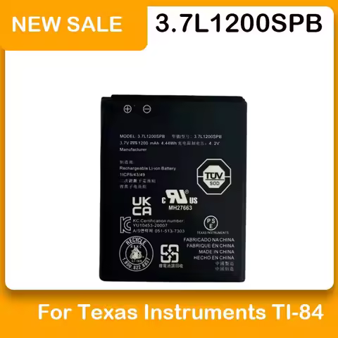 ZRTZ 0 Cycle 1200mAh 3.7L1200SPB Battery for Texas Instruments TI-84 CE CX CAS Graphing Calculator