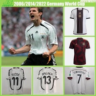 2006/2014/2022 Germany jersey/Germany world cup jersey for Klose Schweinsteiger Ballack Lahm Podolski Kroos Muller ชุดฟุตบอลผู้ชาย เสื้อบอลบราซิล