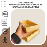 [JMCraft] Mini Organizer Box 11x25cm Mini Tray Pine Box 11x25cm