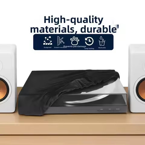 Record Player Dust Cover Spandex High Elasticity Sleeves Foldable Dustproof Protective Cover For Son