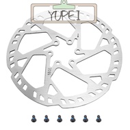YUPEI Disc Brake Rotor, Stainless Steel 2.3mm Thick Cycle Disc Brake, Durable 180mm Silver 6 Hole De