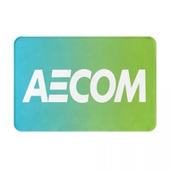 AECOM Logo Bathroom Anti-slip Floor Mat Toilet Toilet Foot Mat Door Absorb Water Quick-drying Entry 