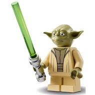 Original Lego Star Wars - Yoda (Olive Green, Open Robe with Small Creases) 75360 Minifigure new