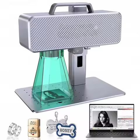 ATOMSTACK M4 L aser Engraver Desktop Handheld Fiber Marking Machine for Metal Plastic Leather 0.001m