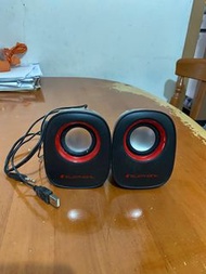 Elephant Ultrasound SP-017R 紅色 Speaker 喇叭 電腦USB喇叭