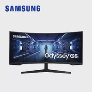 SAMSUNG 34吋 Odyssey G5 1000R 曲面電競顯示器 C34G55TWWC 黑 黑