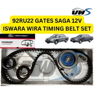 92RU22 GATES SAGA 12V ISWARA WIRA TIMING BELT SET