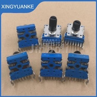 2PCS RK14 Type 7Pins Double Rotary Potentiometer B5K B10K B20K B50K B100K Volume Adjustable Potentio