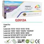 ตลับหมึก HP Q2612A (12A)  สีดำ Compatible