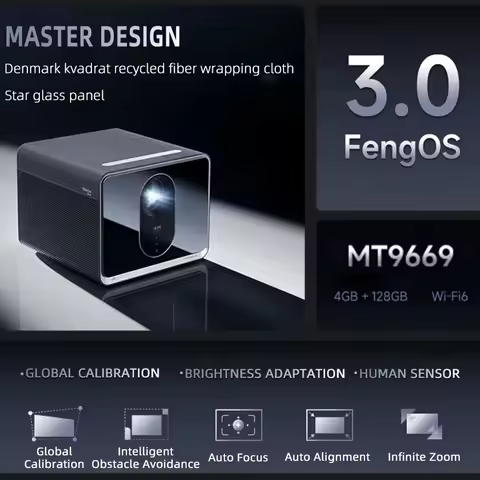 Formovie X5 Pro 4K Laser Projector 4500 ANSI Lumens ALDP Android Smart Projector 128gb Big Memory Ho