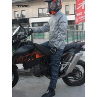 TNAC TNAC Motorcycle Riding Raincoat Men Women Split Poncho Motorcycle Waterproof Raincoat Reflectiv