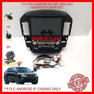 TOYOTA HARRIER RX-300 1998-2002 ANDROID 9" IPS PLAYER 2.5D FULL HD SCREEN WITH ( F.O.C ANDROID PLAYE
