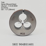 Senai 1/4" - 20 BSW Round dies as Straight senay snai screw 1/4 inch