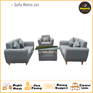 (pree order) Sofa Retro 221 Minimalis / Kursi Tamu Modern Murah Bandung Cirebon Sumedang