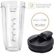 24OZ Replacement Cups Compatible with Ninja Nutri BN401, SS101, BN400, BN800, BN801, SS351, SS151 TW