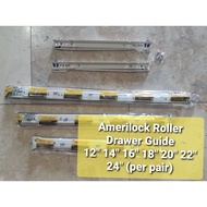 Amerilock Drawer Guide (1 pair) Drawer Slide / Roller Guide 12" 14" 16" 18" 20" Authentic