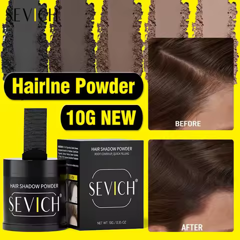 10g SEVICH Hair Shadow Powder Root Cover Up Black Waterproof Hairline Powder Natural Cove Hair Loss 