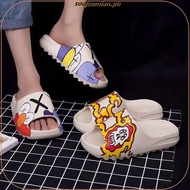 Unisex Slippers Kanye Yeezy Slides X Kaws Cartoon Slippers Casual Men Slippers Couple Shoes Big Size