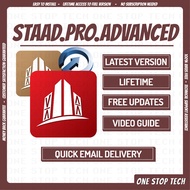 STAAD Pro 2024 + Foundation + RCDC | Lifetime | Windows