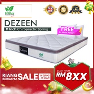 ECOlux - Dezeen 11 Inch Hotel Mattress | Chiropractic Spring System with HelixCoil Mattress | Coconu