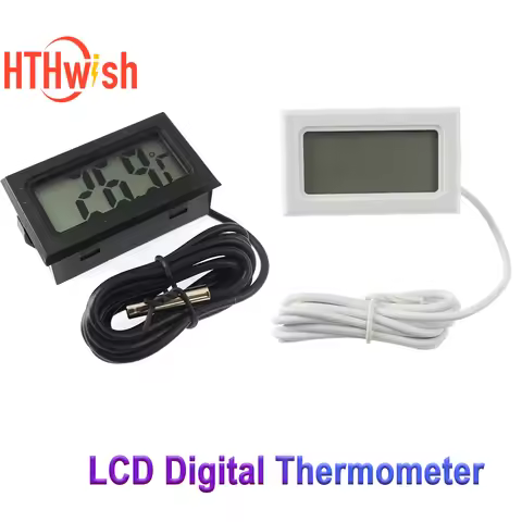 Mini LCD Thermometer With Probe Indoor Convenient Temperature Sensor For Aquarium Fish Tank Home Fri