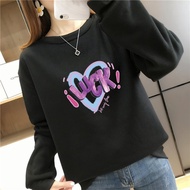 [AMYGO] Sweatshirt Woman Oversized Sweatshirts Women Plus Size Blouse Baju Perempuan Lengan Panjang Wanita Women Blaus Ladies