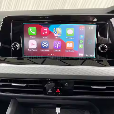 Tempered Glass Screen Protector Film For Volkawagen VW Golf MK8 2021 Car radio GPS Navigation Screen