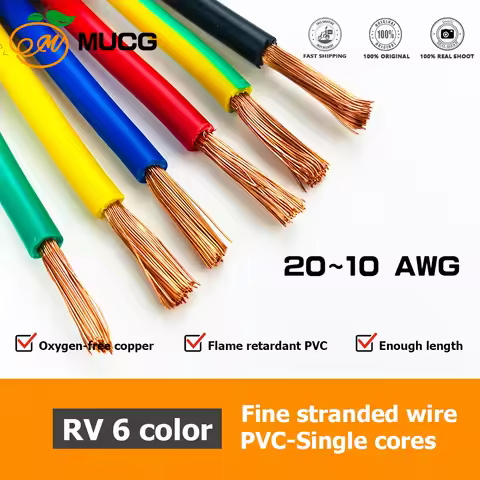 Soft Copper Wire Flexible Cable 240V Strand Electric PVC Power Cable 10 12 14 16 18 20 AWG 20AWG 18A