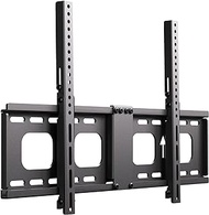 EZISE Universal Tilting TV Wall Mount Bracket for 23''-75'' TVs – Slim, Low-Profile, 15° Tilt, Heavy-Duty Steel, Easy Installation – Compatible with LG, Samsung, Sony &amp; More, VESA up to 600x400mm