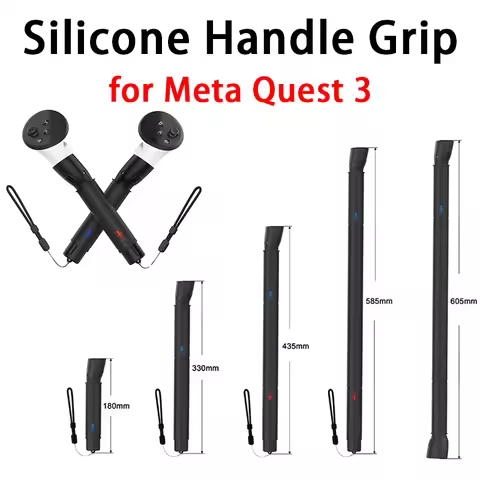 New for Oculus Quest 3 Accessories VR Controllers Long Stick Handle Dual Lightsaber for Oculus Quest