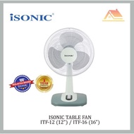 ISONIC TABLE FAN 12'' ITF-12 / ISONIC TABLE FAN 16'' ITF-16