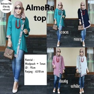 Best Seller Fashion Baju wanita atasan Blouse Almera Top