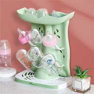 ℜ-ℜ Baby Bottle Drying Rack with 6 Pegs Space Saving Countertop Organizers Vertical Bottle Drying Stand ABS for Baby Bot