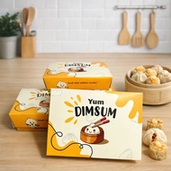 Dimsum Box (Contents 50Pcs) Lunch Box Size SM Dimsum Ivory Laminated Dimsum Box Ivory Dimsum Box Dim