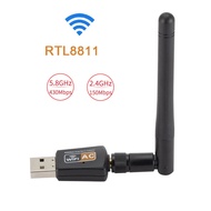 USB WiFi Adapter 600Mbps 2.4GHz 5GHz WiFi Antenna Dual Band With 2dBi Extender Antenna For Windows 2