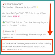 ➶ ☫ ➥ K-ZONE MAGAZINES w/ FOLDABOTS 2 (2012 - 2017)+POSTER, STICKERS &TOYS|Vintage K Zone/KZone Bac