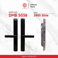 :: พร้อมติดตั้ง :: C-CURITY DMB 5038 ล็อคประตูดิจิตอลกันน้ำ ระบบการเชื่อมต่อ 5 ระบบ สำหรับบานสวิง