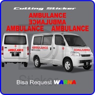 Cutting Sticker AMBULANCE AMBULANCE Sticker AMBULANCE Car Logo LUXIO grandmax etc.