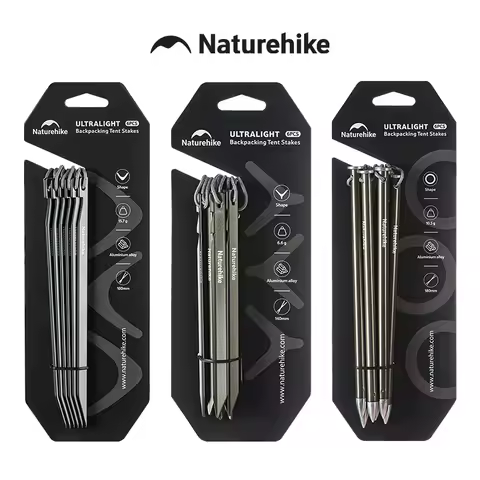 Naturehike Tent Nail 7075 Aluminum Alloy Peg Tent Stake Ultralight Backpacking Tent Nail Outdoor Cam