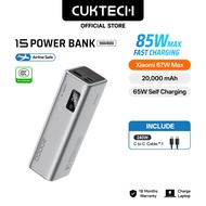 【3C  Certification】CUKTECH 85W Fast Charging 20000mAh Laptop & Phone  Power Bank For Portable PD3.1 