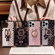 Casing for VIVO Y28 Y18 Y03 Y19S Y17S Y78 Y36 Y35 Y02T Y22S Y16 Y02S Y15S Square cute bear phone cas