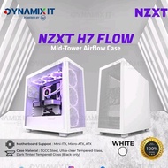 KAYU [No Wooden Pallet] Casing NZXT H7 FLOW Mid Tower Airlfow PC Case - Matte White