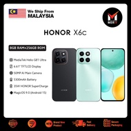 Honor X6c Smartphone | MediaTek Helio G81 Ultra | 6.61" TFT LCD | 5300mAh & 35W Large Battery