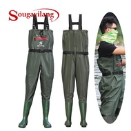 Sougayilang Shoe Boot-Foot Chest Waders Waterproof Fishing Hunting Boot Waders