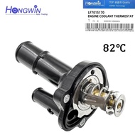 Thermostat Housing Cover Kit LF7015170 LF70-15-170 Engine Coolant Pump Outlet Water Pipe For Mazda 3