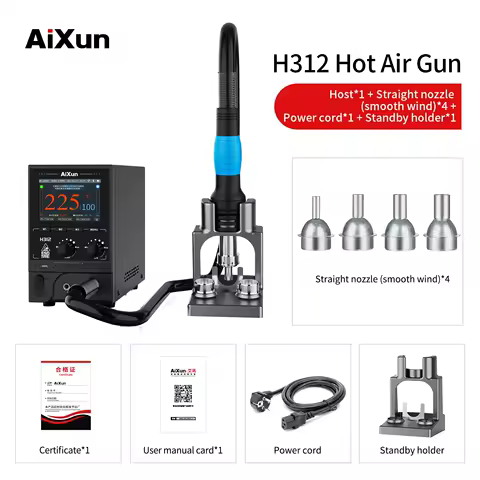 Aixun H312 Smart Hot Air Gun Soldering Station Hot Air Gun Rework Station Smart Hot Air Gun for Sold