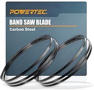 POWERTEC 13162-P2 56-1/8" x 1/4" x 6 TPI Band Saw Blade, for Delta, Pro-Tech, and Ohio Forge 3-Wheel