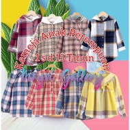 KEMEJA 1 -sd 15 Years Girls' Blouse Shirt Tops Girls' Shirt Tops /ABP60098