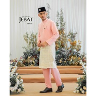 (Peach) BAJU MELAYU JEBAT | BAJU MELAYU MODEN | BAJU NIKAH | BAJU RAYA