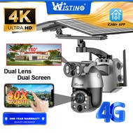 Wistino HD 8MP 4K 99X ดิจิตอลซูมซิมการ์ดกล้องวงจรปิดพลังงานแสงอาทิตย์ระบบกล้องวงจรปิดไร้สาย Night Vi
